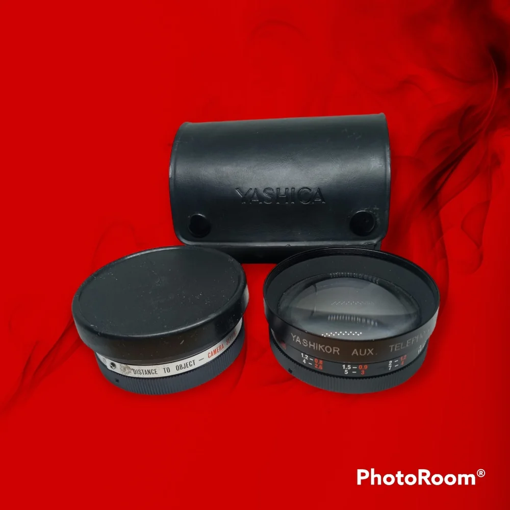Yashica Yashikor #Y102 #Y202 Lenses with Case